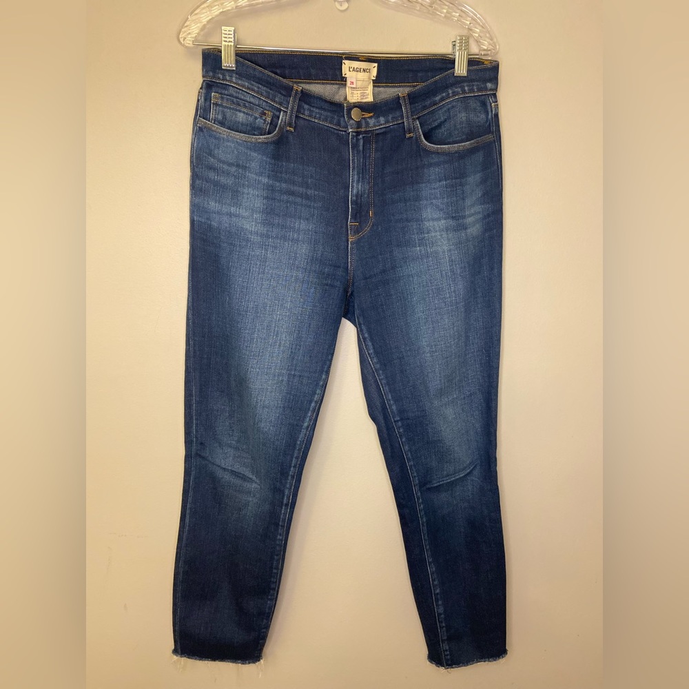 L’ Agence EL MATADOR Slim fit High Rise Blue Skinny Jeans women’s size 28
